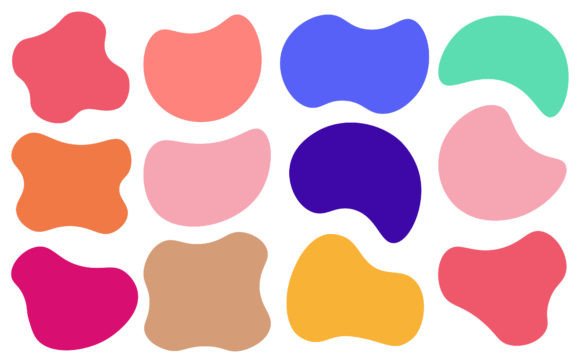 Download Colorful Blob Shape Vector Illustration - Vector Collection