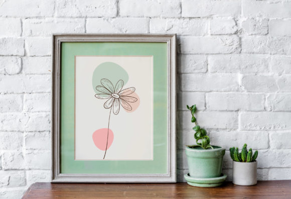 Download Floral Line Art Flower SVG Frame - Line art flower Collection