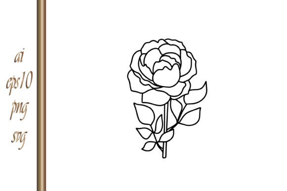 Download Doodle Rose Icon Line Art Flower Sketch - Line art flower Collection