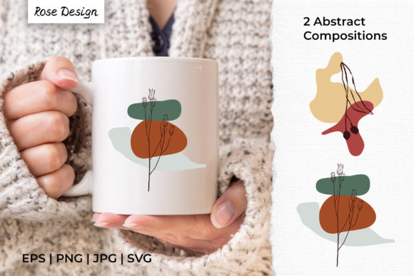 Download Abstract Organic Shapes &amp; Plant Line Art - Organic shapes Collection