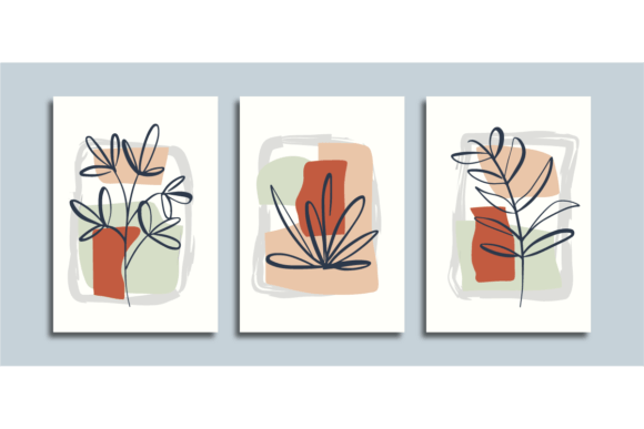 Download Wall Art Poster with Line Art Flower - Line art flower Collection