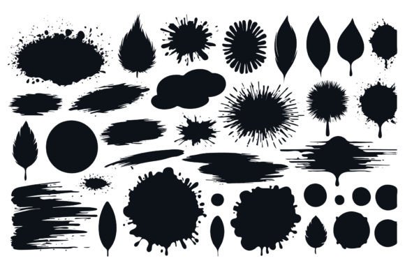 Download Scrawls and Blots Vector Illustrations - Vector Collection