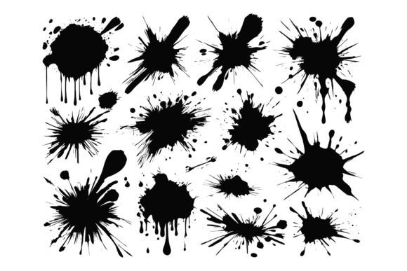 Download Scrawls and Blots Vector Illustrations - Vector Collection