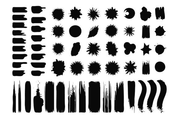 Download Scrawls and Blots Vector Illustrations - Vector Collection