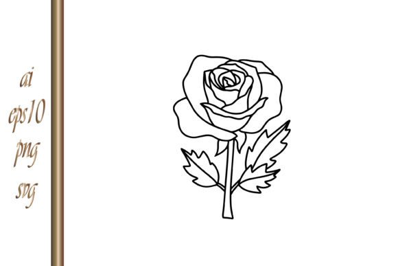 Download Doodle Rose Icon Line Art Flower Sketch - Line art flower Collection